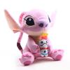 Adorável Boneco de Pelúcia Novo Lilo Stitch Namorada Com Scrum 25cm Brinquedo Macio Recheado