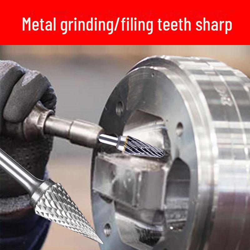 3mmX6 Tungsten Steel Carbide Rotary File for Electric Grinding - Small Metal Grinding Head