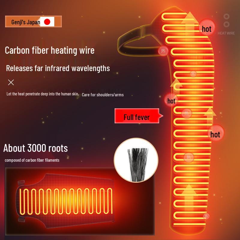 Rechargeable Electric Heating Massager for Shoulder Joint Therapy and Cold Protection