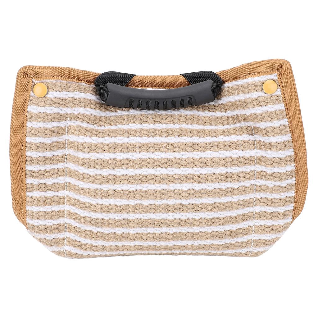 Dog Training Bite Pillow Tear Resistant Interactive Play Toy Jute Pad Dog Bite Sleeve Training Equipment with Handles