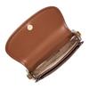 Michael Kors MK Mila Printed Gold Lock Coated Canvas Shoulder Bag Small Women Shoulder Bag Vanilla-White 35F5GIMC1B-VANILLA