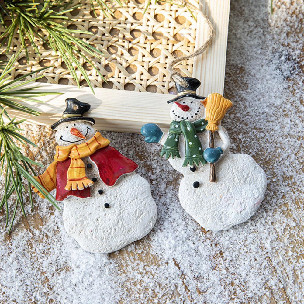 Christmas Resin Tree Decorations Santa Snowman Angel Pendant Ornament DIY Kids Toys Noel Navidad Kerst 2025
