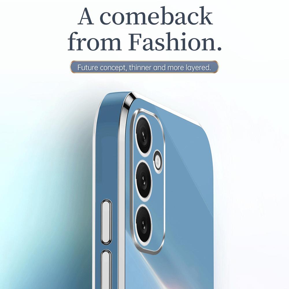 XINLI Electroplating Phone Case for Samsung Galaxy A34 5G Anti-scratch TPU Cover