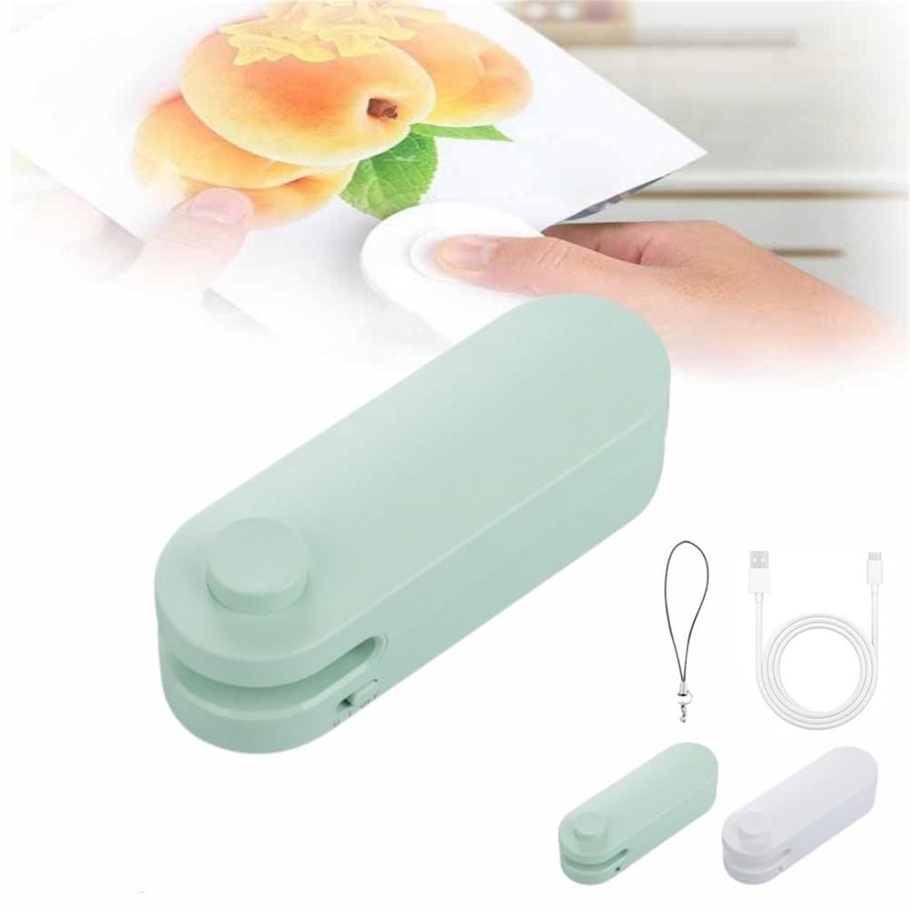 4 In 1 Bag Cutter And Sealer, 2024 Upgrade Bag Sealer Heat Seal, Portable Vacuum Food Sealer Bag Sealing Machine For Plastic Bags Snack Bags