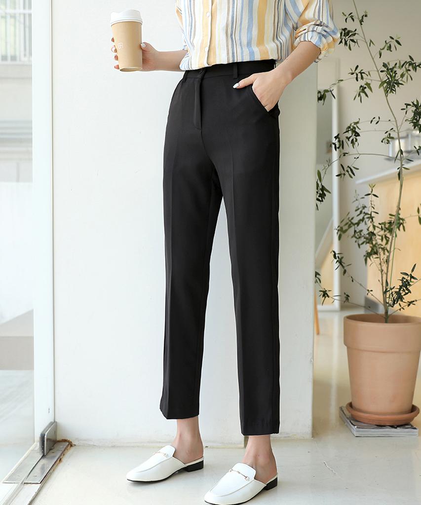 Ppaeppae Stretchy Tapered Fit Slacks