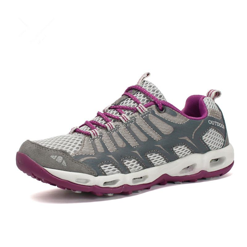 

Дышащая водонепроницаемая треккинговая обувь унисекс, тактическая спортивная быстросохнущая уличная походная обувь для кемпинга, мужские кроссовки 37 светло-серый