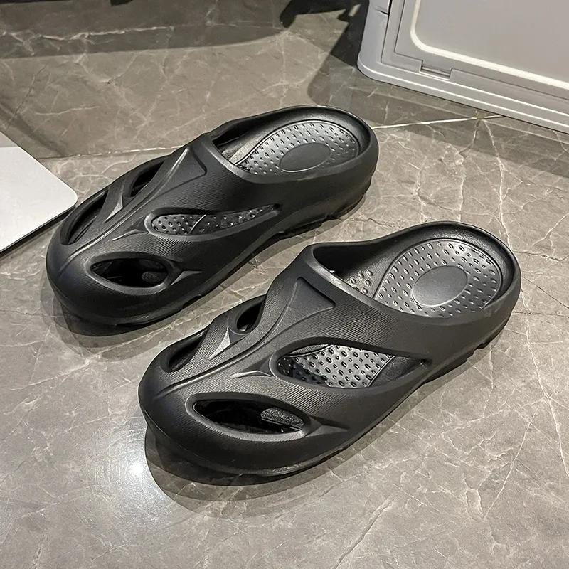 Fashion 2024 Summer New Men's Casual Shoes Baotou Beach Shoes Women's Cool Slippers