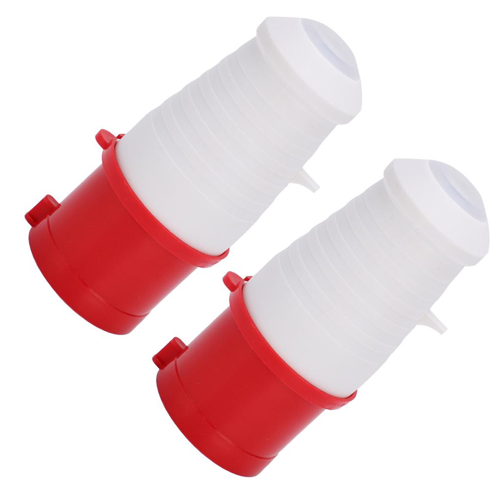 2PCS Industrial Connector 3 Phase 4 Pin 380415V 32A 3P+E IP67 for Airport Tunnel Railway Stadium
