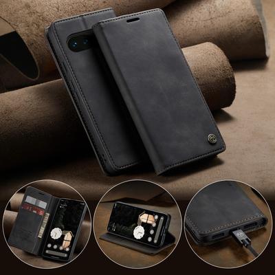 CaseMe High Quality Retro Magnetic Flip PU Leather Case for Google Pixel 8A 9a10A Pixel 9Pro XL 7 6 Pro Wallet Cover Phone Coque