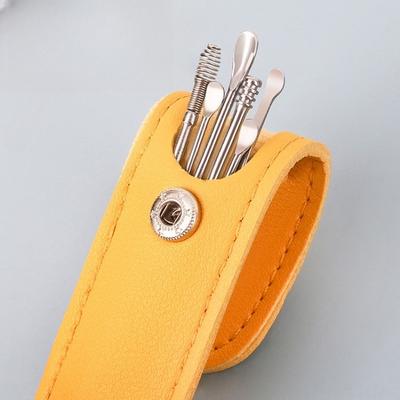 6Pcs Ear Cleaner Ear Wax Remover Cleaning Kit Pick Earwax Curette Spoon Care Removal Tool For Baby Adults Ear Care Set