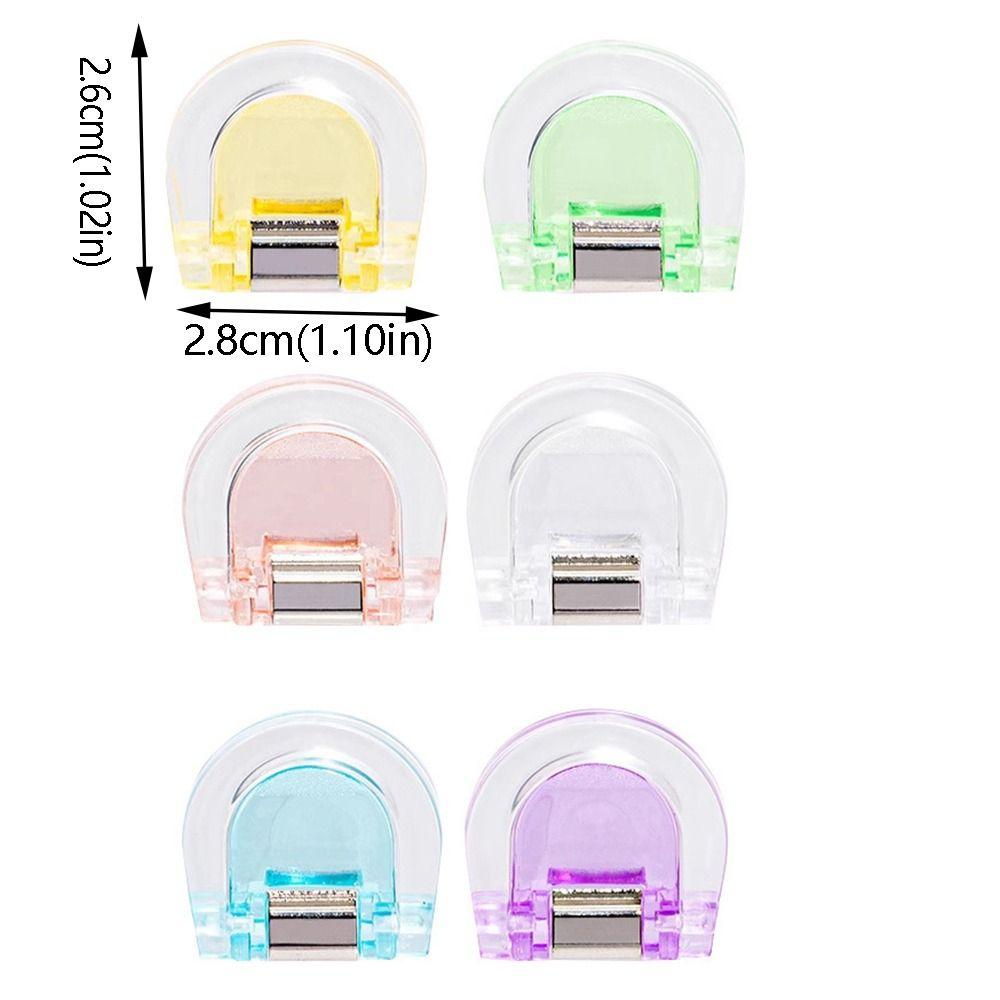 10Pcs Transparent Book Label Clip Strong Clip Paper Clips Set Durable Trouser Leg Clips  Office Use