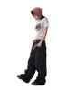 AAKAM 98 Knee Pin-Tuck Contrast Cargo Pants (Black)