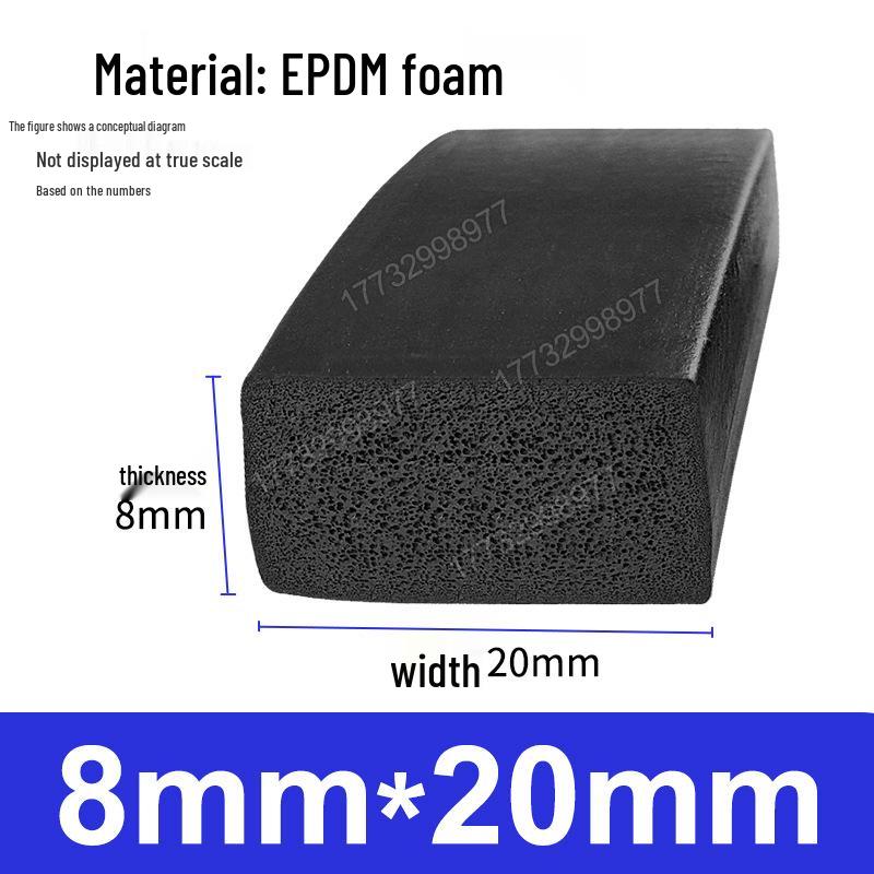 Striscia Sigillante in Schiuma di Gomma EPDM: Durevole, Resistente all'Usura per Scatole Elettriche e Porte di Armadi