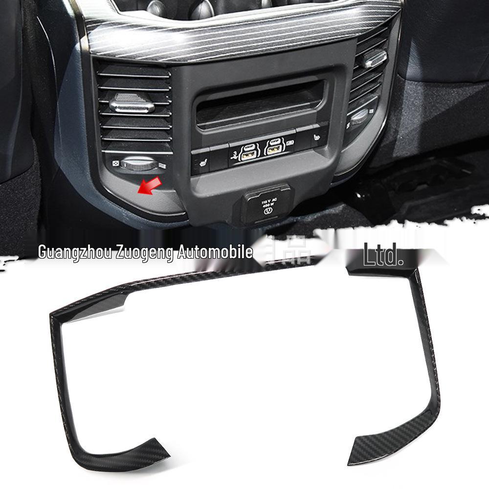Real Carbon Fiber Rear Air Outlet Trim for Dodge RAM TRX Interior