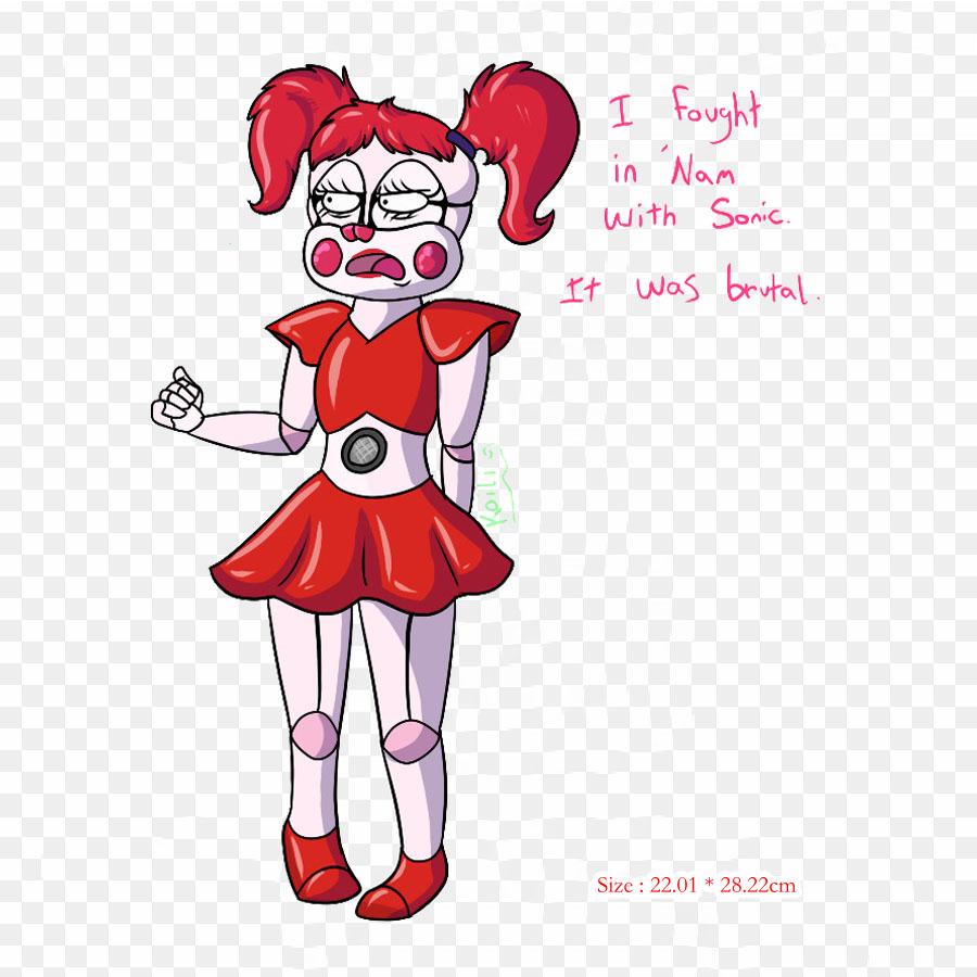 Tegneserie Deviantart Tegning Stryk på Varmeoverføringstrykk Vinylmerker Klistremerke for Klær DIY Applikasjoner Vaskbare Merker