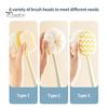 Body Scrubber High density Exfoliating Long Handle Bath Body Scrubber Brush for Bathroom