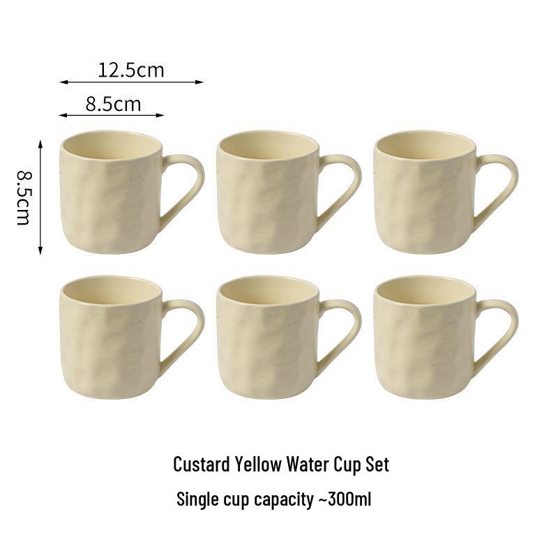 Modern Ceramic Tea & Water Cup Set for Guest Reception - Luxury Living Room Collection