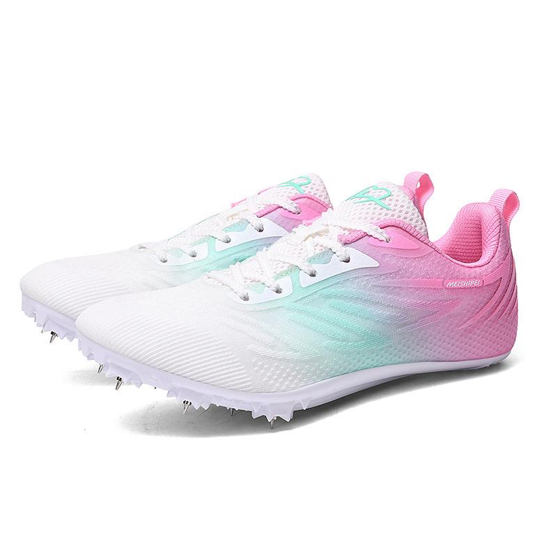 Nail Shoes Athletics Sprinting Sports Men'S Sports Outdoor Nail Shoes Women'S Medium And Long Running Long Jump Shoes High School Entrance Examination