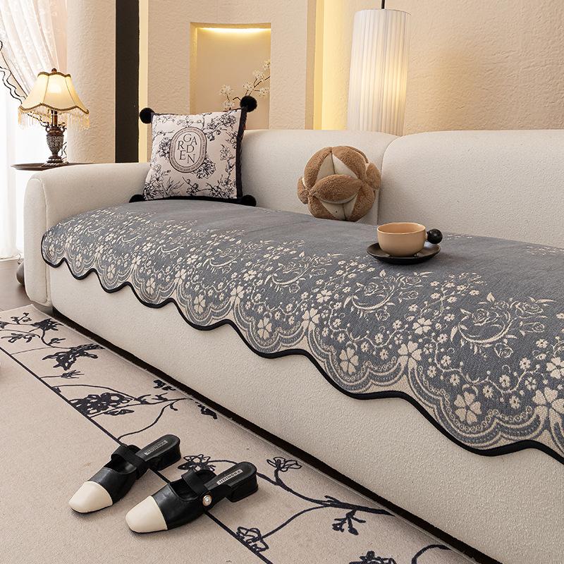 Premium Special-Shaped Sofa Cover Cushion Is Universal In All Seasons New Straight-Lined One-Piece Combination Sofa Cover