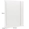 Raccoglitore per Fogli A4/A5/A6 Traslucido con Elastici Copertina per Quaderno ad Anelli Opaca Copertina per Quaderno a 6 Fori