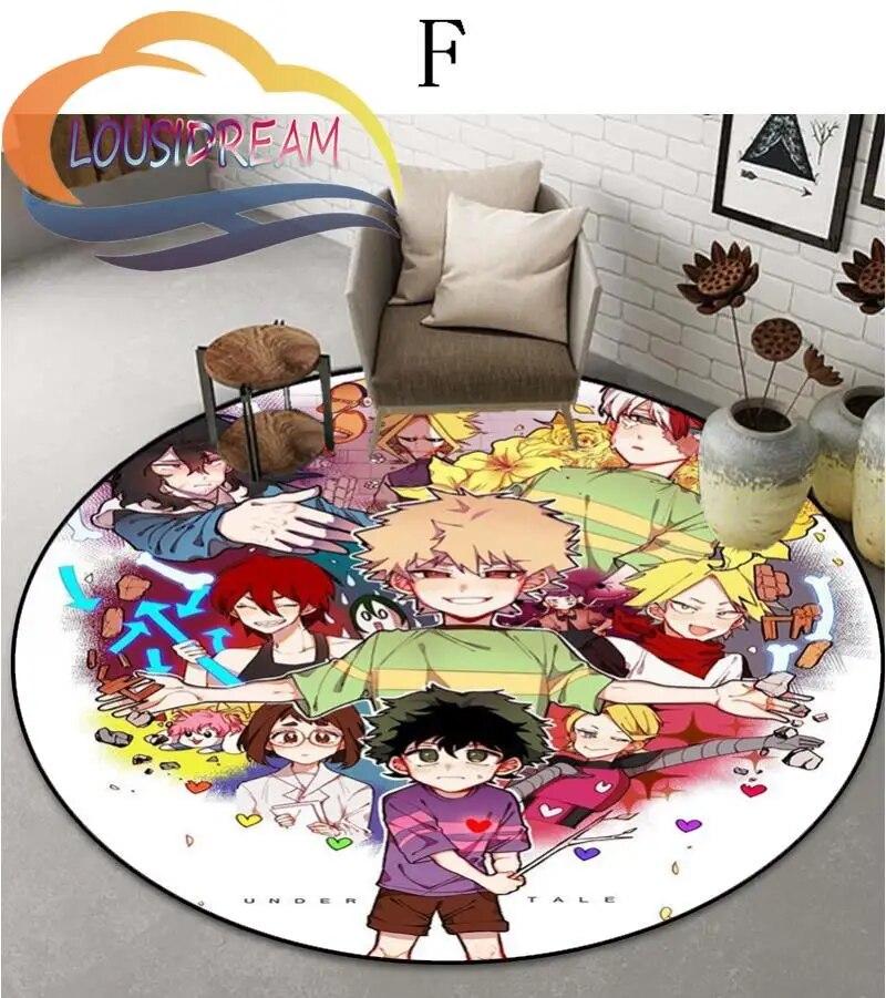 Cartoon My Hero Academia patternCarpet Round Carpet Home Decor Anti-slip  Area Rug {Customize Your Picture}