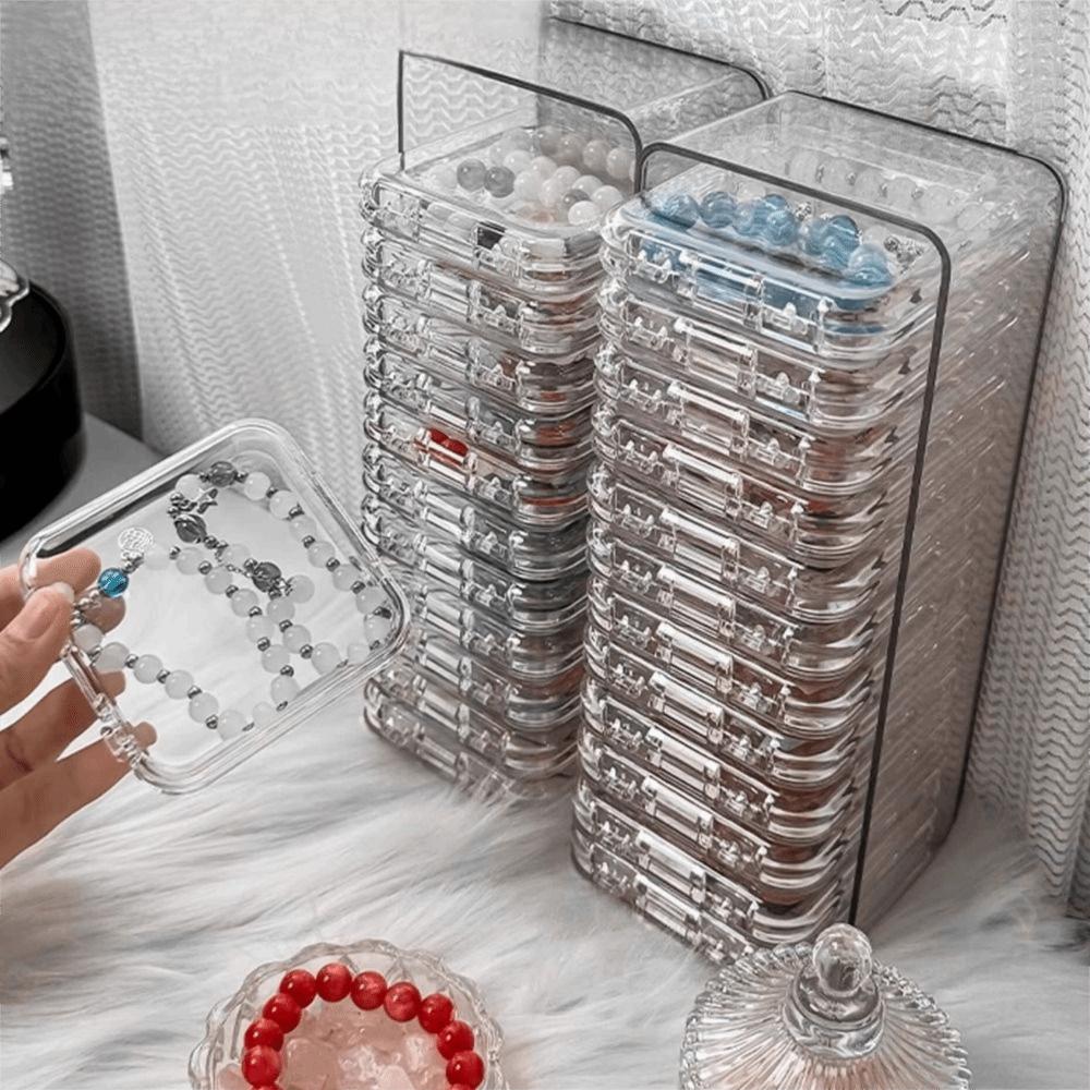 Dust-proof Press-On Nail Display Case Multi-functional Badge Storage Box  Packaging