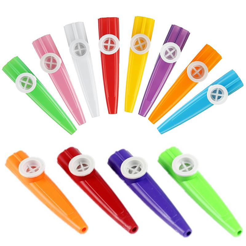 3/6/12pcs Plastic Kazoo Musical Instrument Suitable for Beginners Portable Gathering Entertainment Performance Props TMZ
