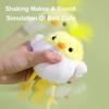 Non-Toxic 1Pc Cute Chirping Bird Parrot Shake And Make Sound Plush Toy With Keychain Bell Flamingo Backpack Pendant Decor Christmas Gift