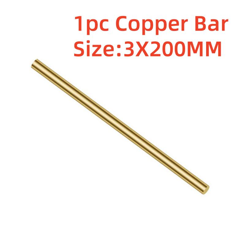 

Латунний стрижень Латунь Виготовлення ножів Деталі заклепок Мідний стрижень Суцільний мідний брусок для складного ножа Benchmade DIY copper bar 3X200MM