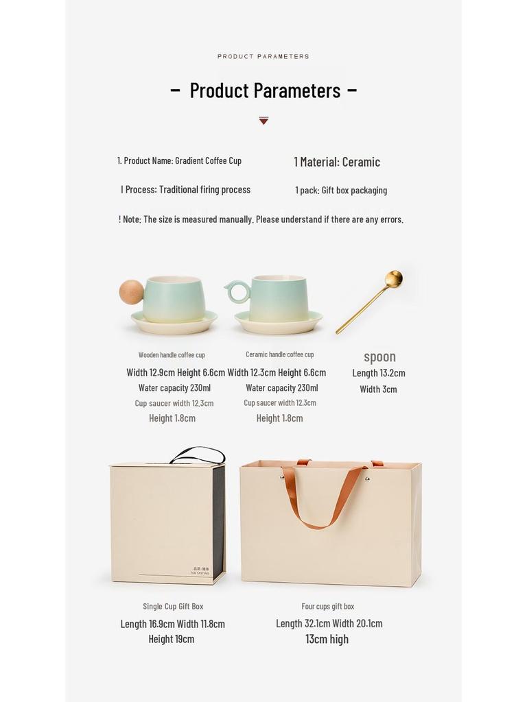 Creative Ceramic Coffee Cups - Elegant Mugs for Home or Office and Perfect Company Souvenir