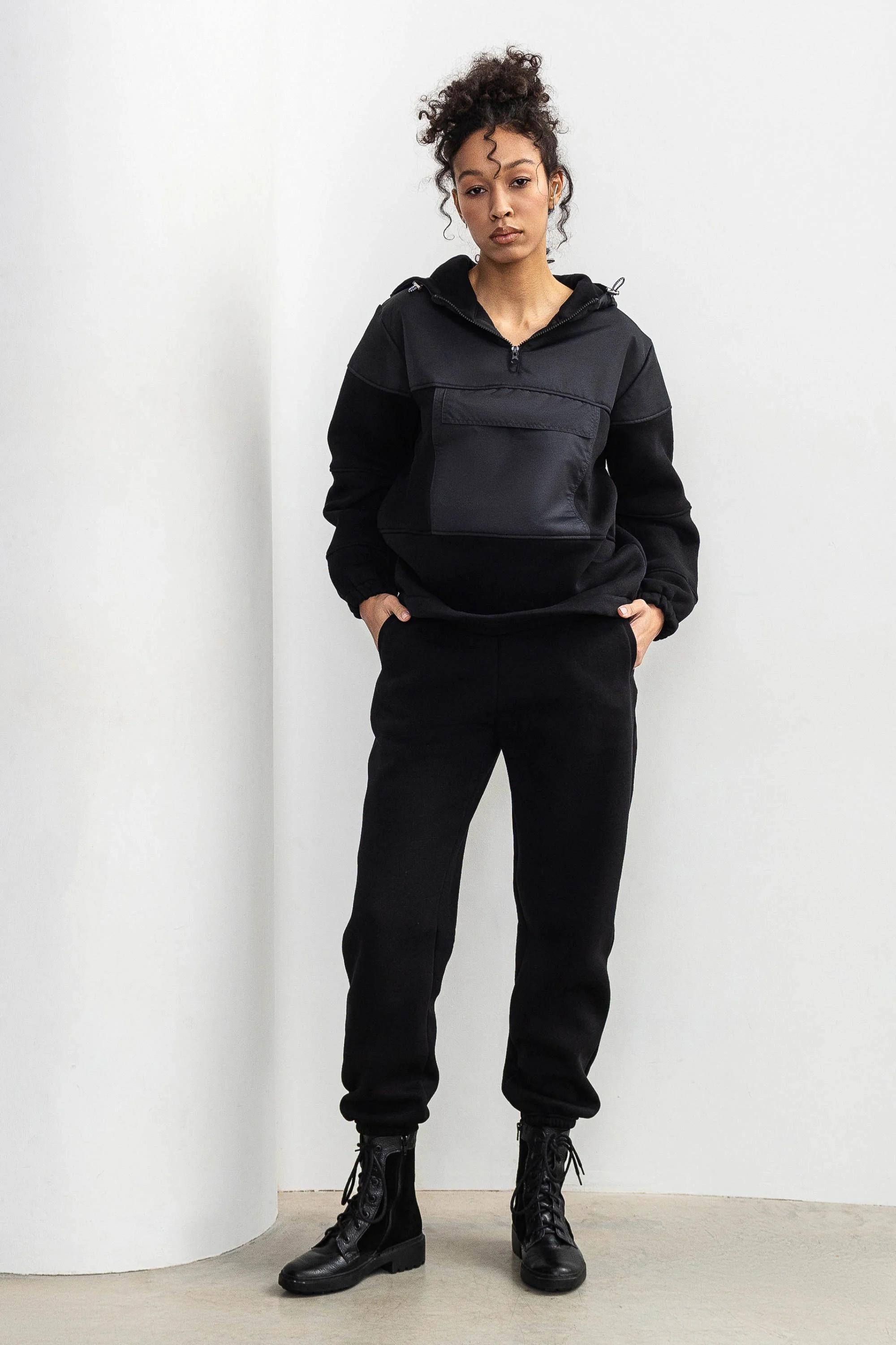 

комплект: худі та штани German Volf (81364) 40(XS) прозорий колір чорний