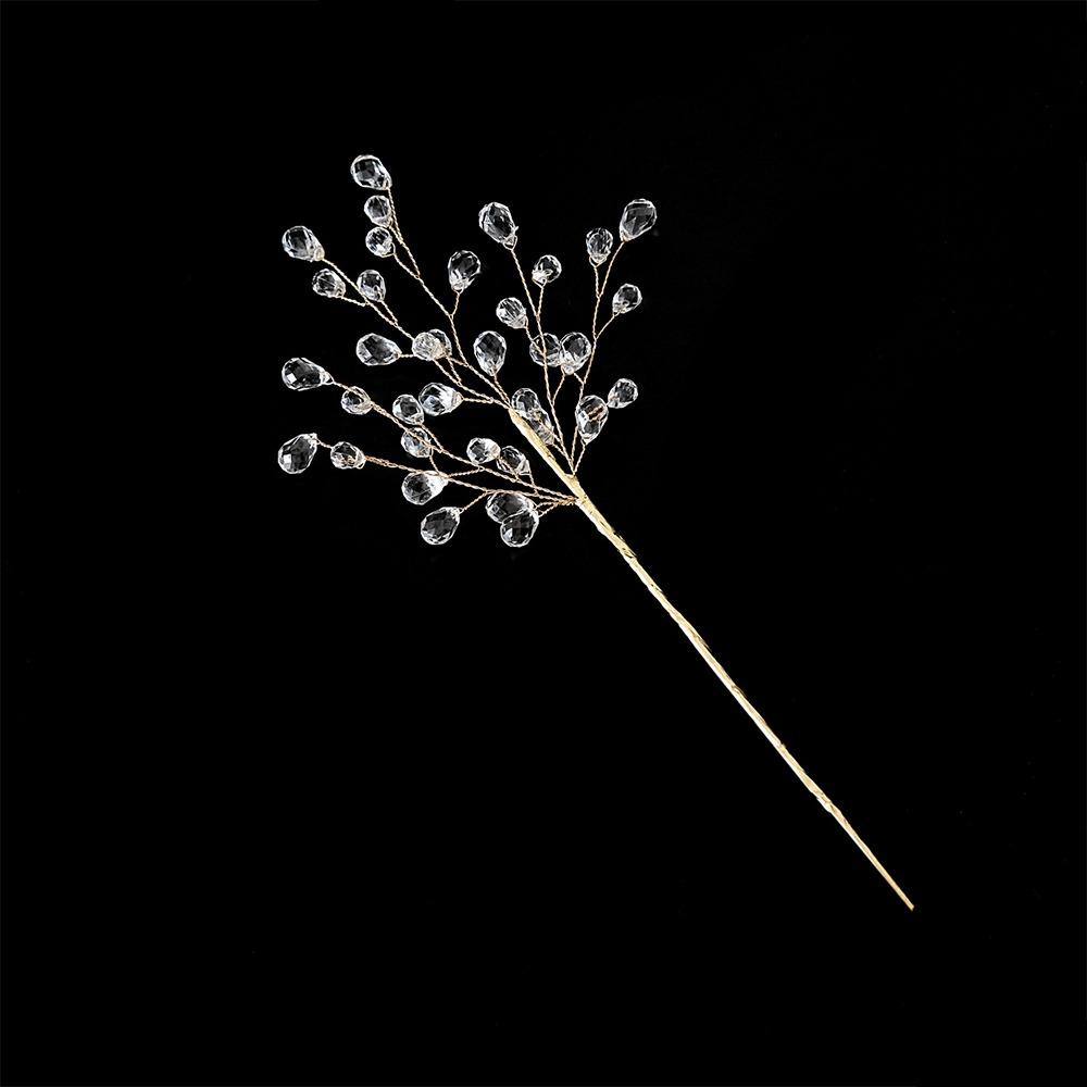 Glitzer Perle Kristall Weihnachten Pick Realistisch Perlenkette Ranke Kristallperle Weihnachtszweig Handgemacht Handgefertigt