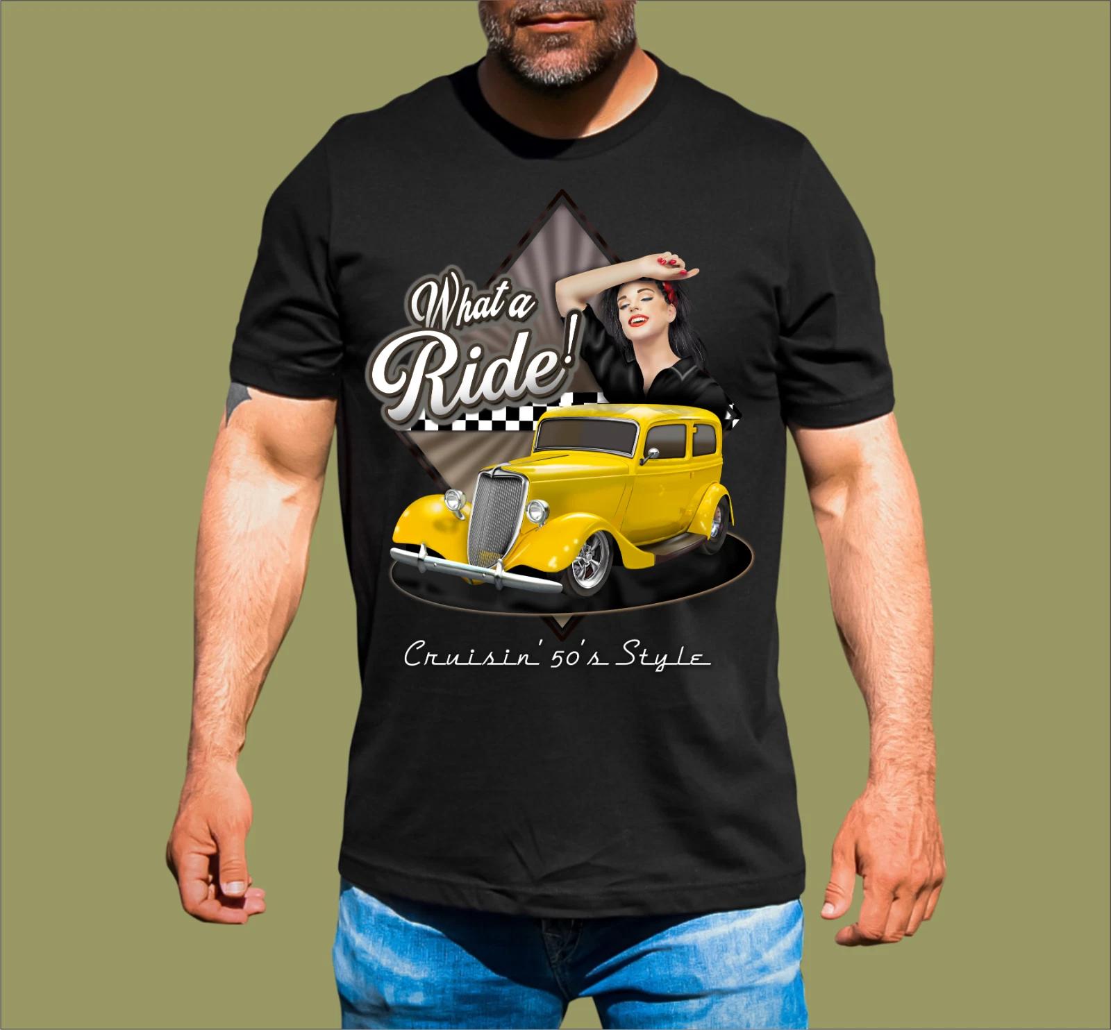 WHAT A RIDE HOT ROD T-SHIRT L