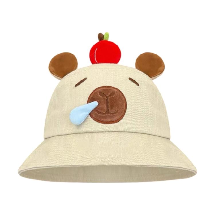 Capybara Embroidery Couple Hat Stylish Streetwear Hat Versatiles Portable Hat Engaging in Leisure Activity