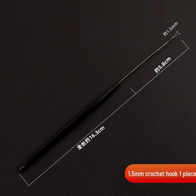 Crochet and Knitting Tools: Small Hand-Knitted Sweater, Extra Fine Hook, Wig, Crochet Needle for Dirty Braids