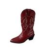 2025 New Fashion High Heel Medium Women's Boots Thick Heel Boots