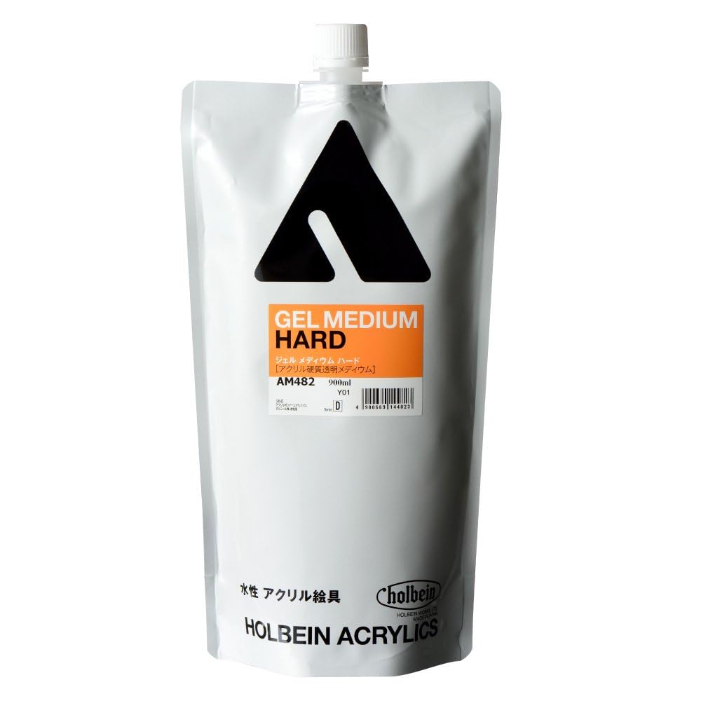 

Holbein Acrylic Medium AM482 900ml Gel Medium Hard Acrylic Transparent 14482 (Hard Medium)