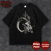 Ram Skull Occult T-Shirt Gothic Pentagram Satanic Ritual Pagan Witchcraft Streetwear Tee