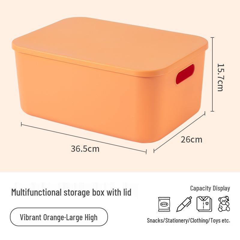 Stapelbarer Kunststoff-Aufbewahrungsbehälter für Haushalt, Wohnzimmer, Schlafzimmer, Studentenwohnheim - Spielzeug-Organizer