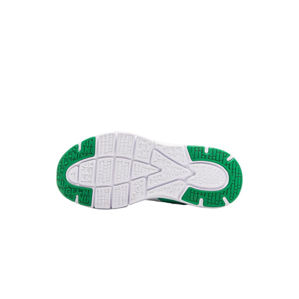 Li Ning Kids Casual Series Comfortable Fashion Simple Versatile Low-Top Kids Casual Shoes Kids sneaker White Green YKCV266-1