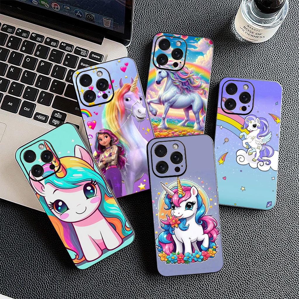 Protective Cover Unicorn Cartoon Horse for Apple iPhone 16 15 14 11 Pro Max 6 7 8 Plus + SE2 SE3 SE 2022 2020 8+ Phone Case