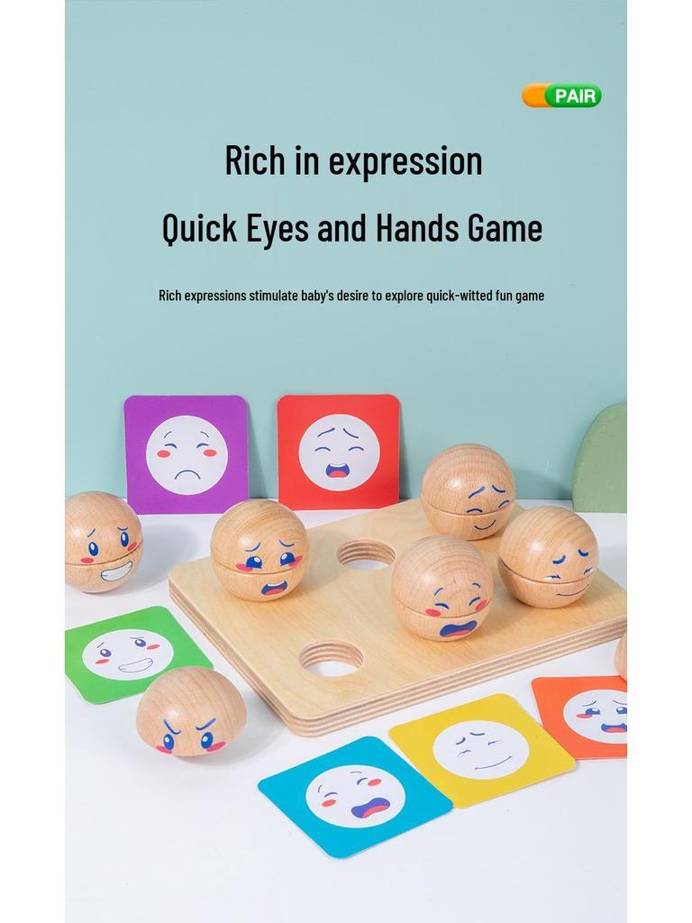 Child's Emotional Expression & Color Recognition Game for Ages 3+: Educational Teaching Aid