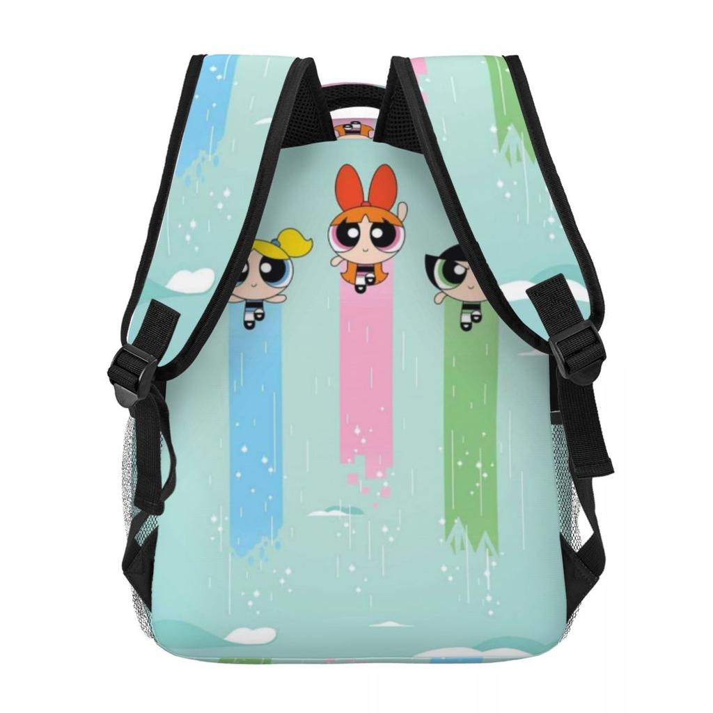 The-Powerpuff-Girls Printed Lightweight Casual Schoolbag For School Outdoor Shopping Office 17inch