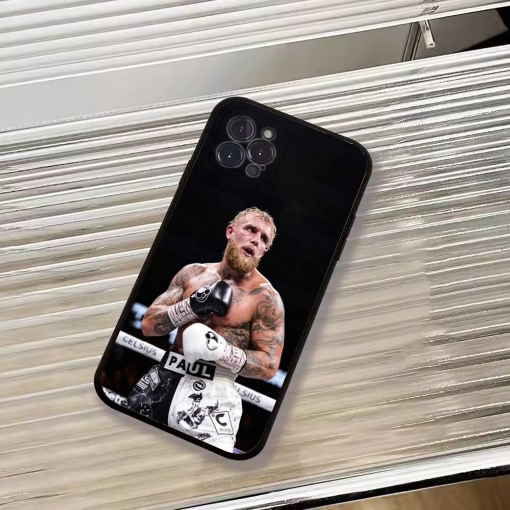 Boxing Star J-Jake Paul Phone Case For iPhone 17,16,15,14,13,12,11 Plus,Pro Max,XS,Soft Black Cover