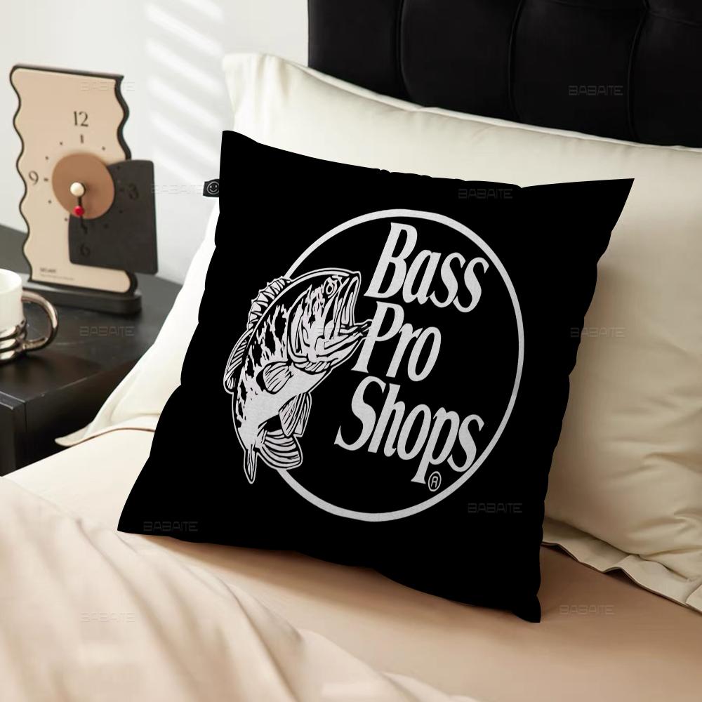 Fishing Brand Bass-Pro-Shops Personalized Pillow Cover Kids Bedroom Wild Party Decor Pillowcase Kid Birthday Shower Gift