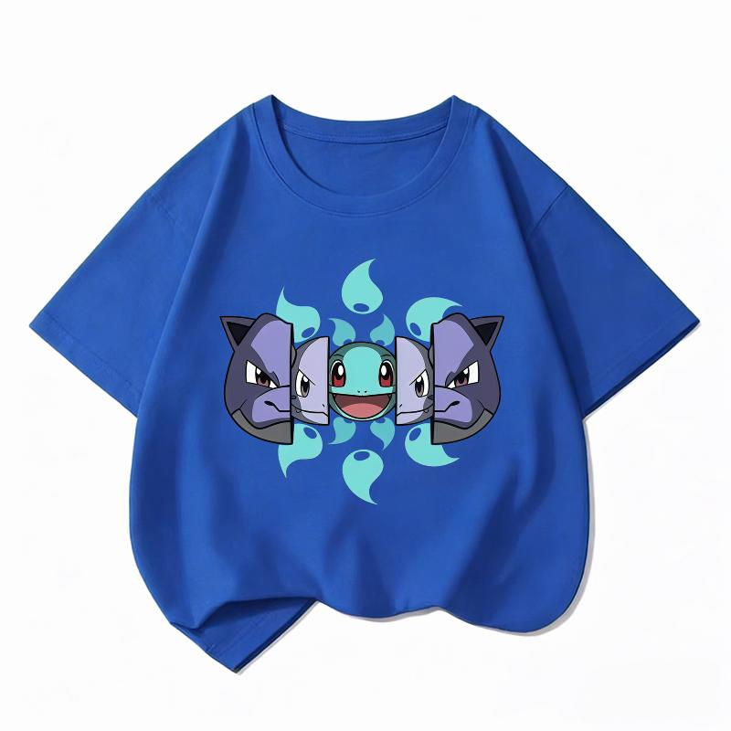 Printed Children's Pure Cotton T-shirt for Boys and Girls, Summer Comfortable and Breathable Children's T-shirt