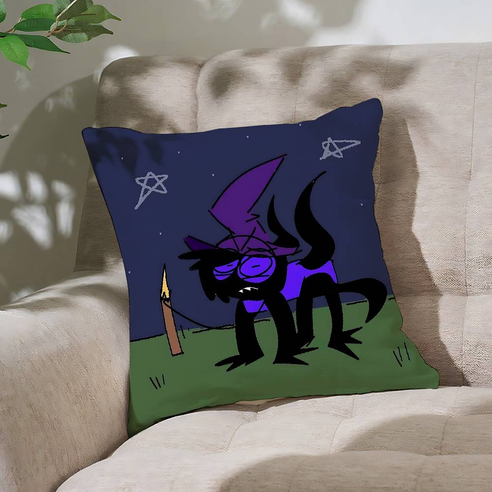 A-AzureS Anime Pillow Case Cushion Cover Soft Cute Throw Pillow Case For Car Sofa Pillowcase Polyester With Zipper