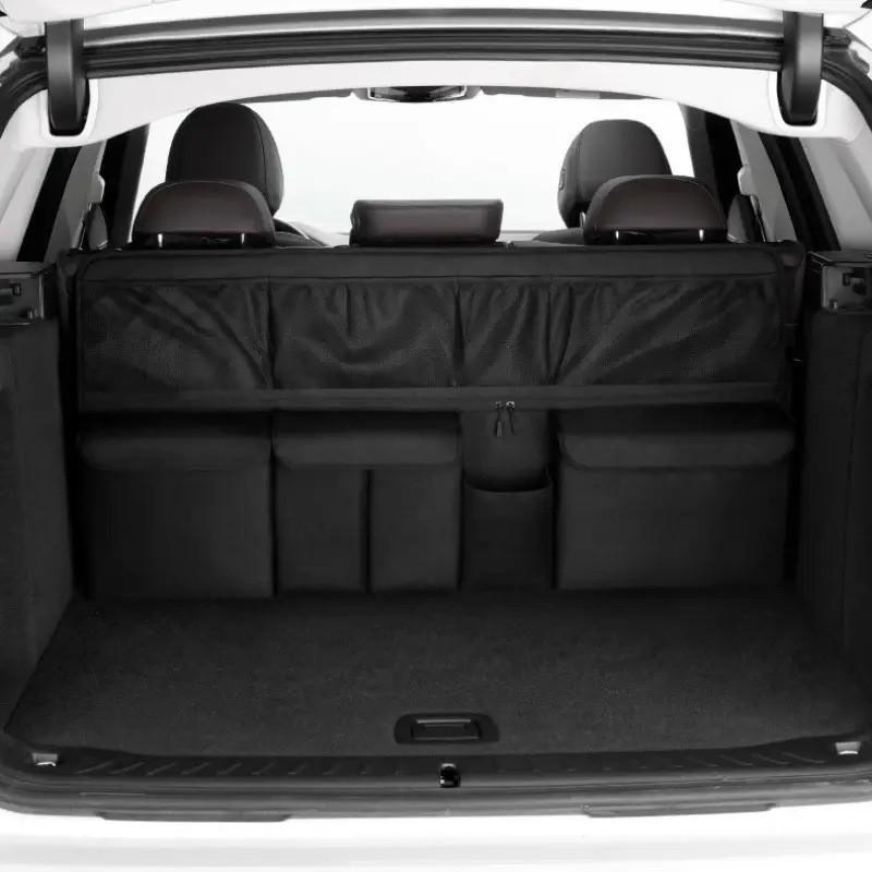 Car Trunk Organizer Hanging Storage Net Bag Rear Seat Back With Large Capacity Crush-Resistant Design