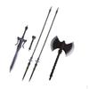 1:6 Miniatures Toy Spear Axe Duelling Sword for 12'' Action Figure Accs