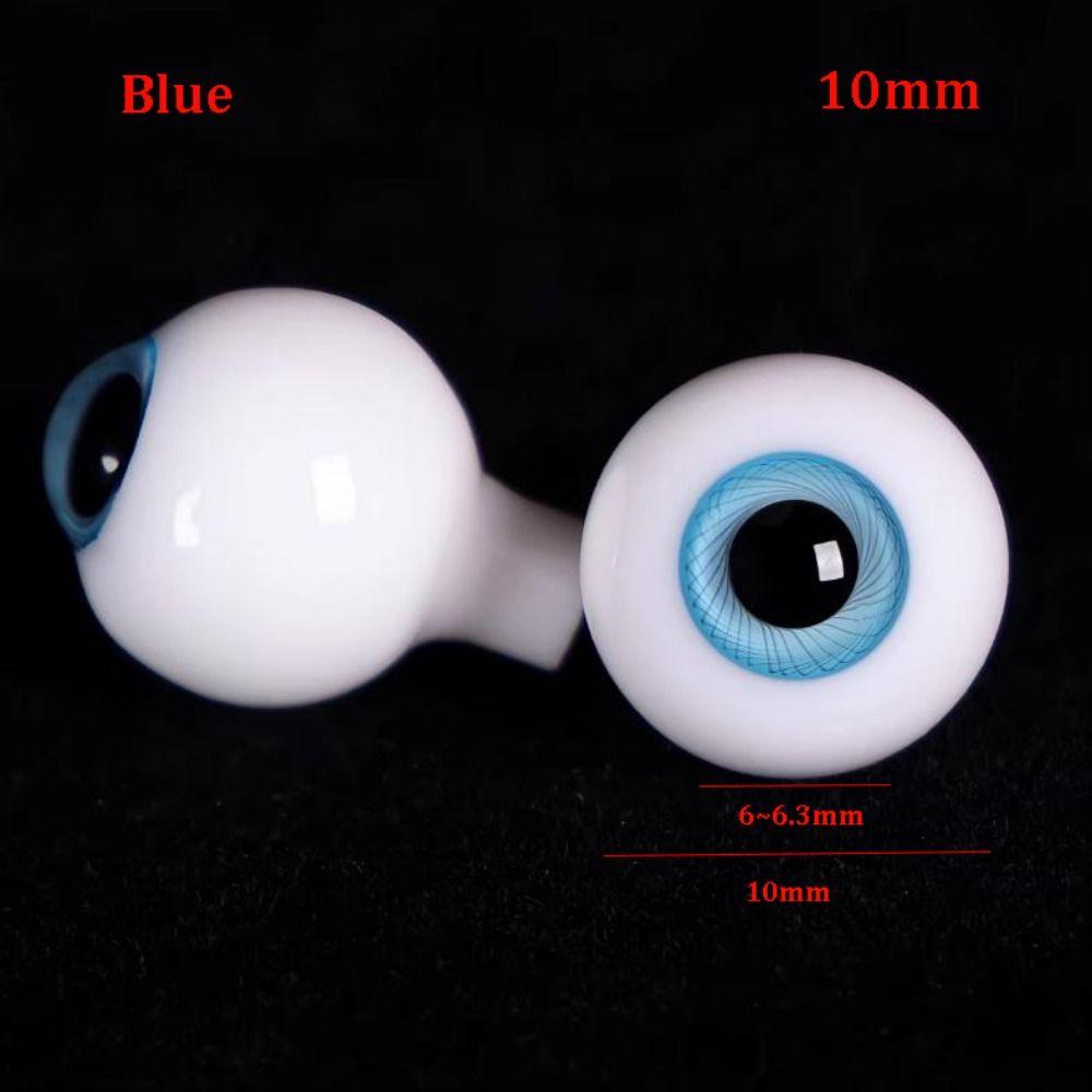 Cute Textured Glass Eyeball 10mm 12mm 14mm 16mm Safety Animal Toy Accessories  For BJD Dolls